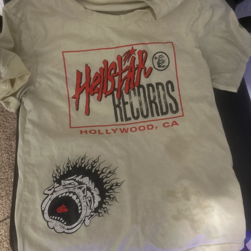 Hellstar Records Kids Graphic Tee - Cream
